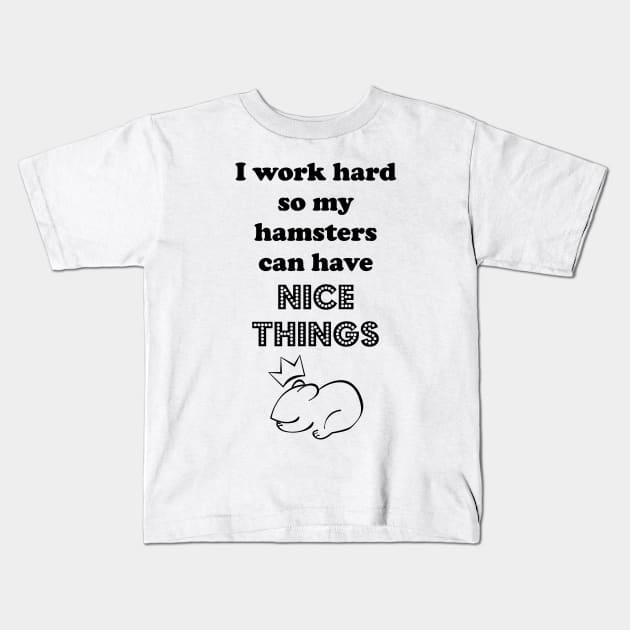 I Work for the Fluffy Ones Kids T-Shirt by traditionation